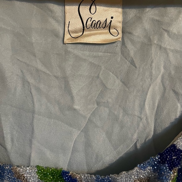 VINTAGE MUSEUM PIECE!!! Arnold Scaasi ball gown circa 1957. Fully beaded bodice. - Picture 2 of 11